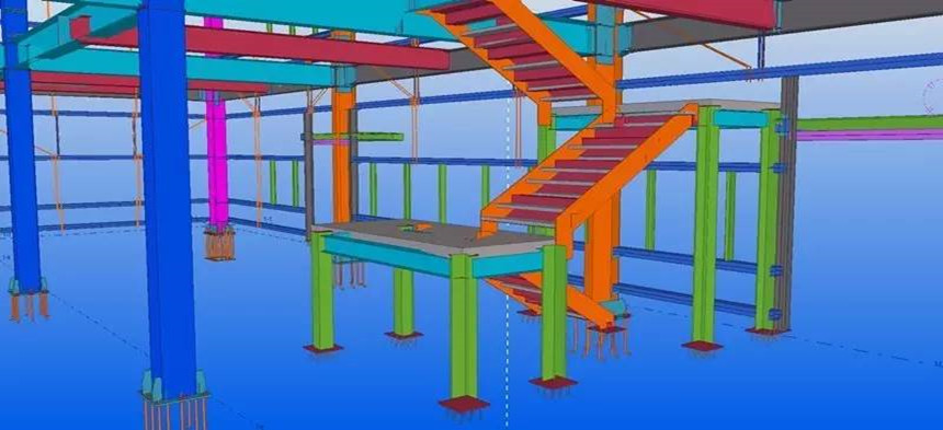 escalier et mezzanine