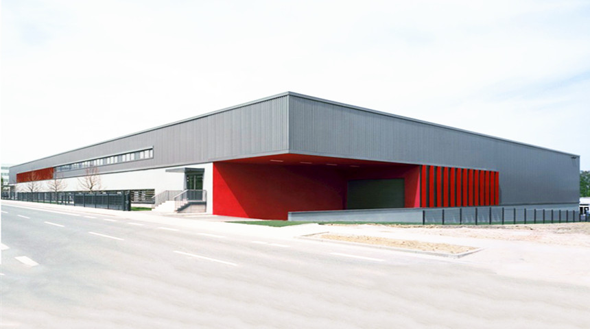 Structure en acier industriel