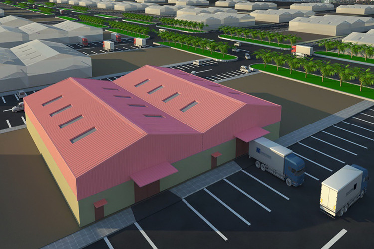 entrep&ocirc;t en acier