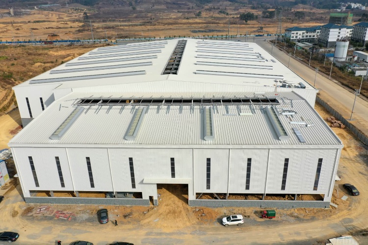 Bâtiment d'usine pré-construit pour la construction d'usines industrielles
