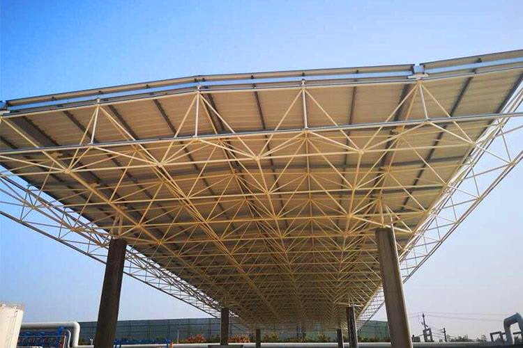 Construction du cadre de structure de grille de toit en toit en acier Construction