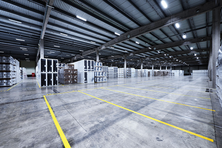 Structure en acier de l'entrep&ocirc;t