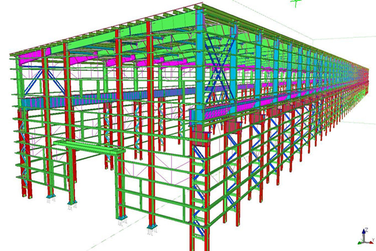 Structure acier industrielle du hangar facile à fabriquer pour l'atelier