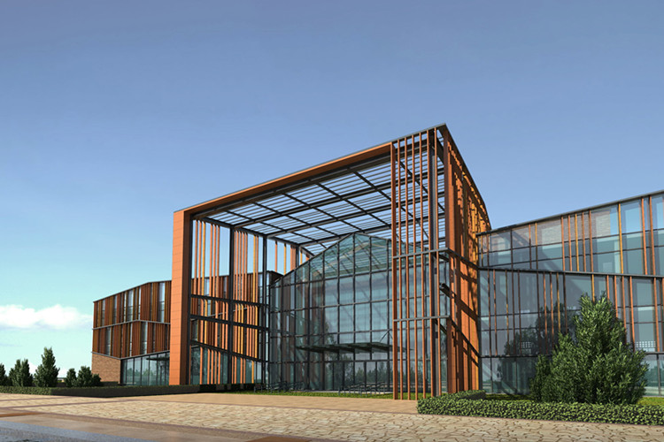Bâtiment complexe sportif d'intérieur avec conception de structure en acier préfabriqué