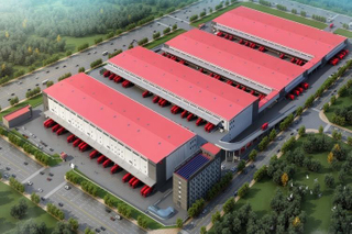 Entrepôt industriel de structure métallique pour la production et le stockage