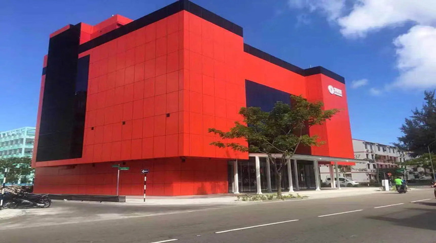 Centre commercial de structure en acier pour quincaillerie dans les Maldives