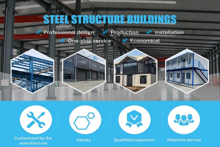 Structure métallique d'entrepôt avec conception de cadre métallique standard