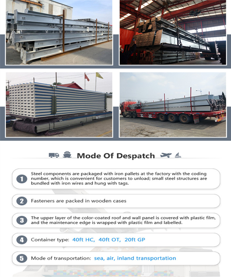 Cadre en acier d'emballage