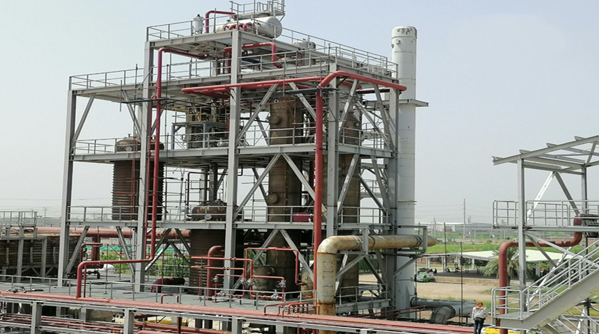 Structure en acier Construction d'usine chimique au Pakistan