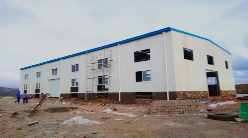 Atelier de structure en acier pour la production au Somaliland