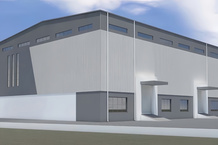 Construction de bâtiments d'atelier de structure métallique industrielle leader