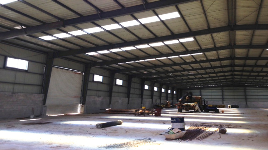 Structure en acier peinture