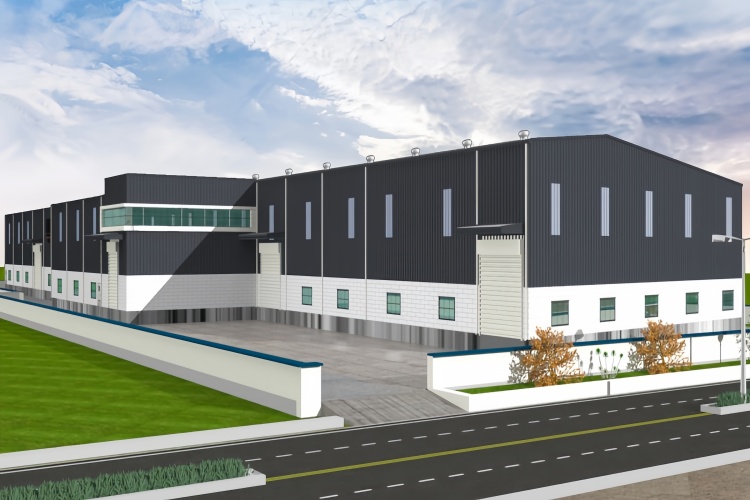 Bâtiment de structure en acier de l'entrepôt fabriqué pour la distribution et le centre de logistique