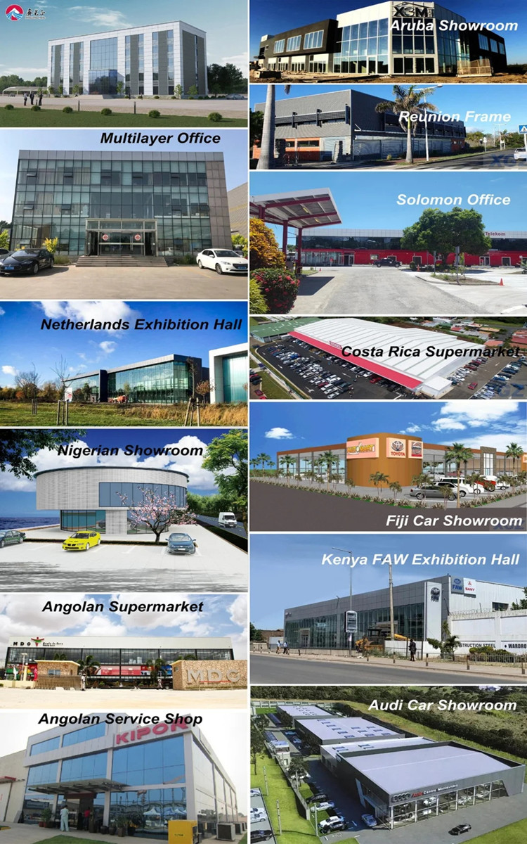 Projets de structure en acier