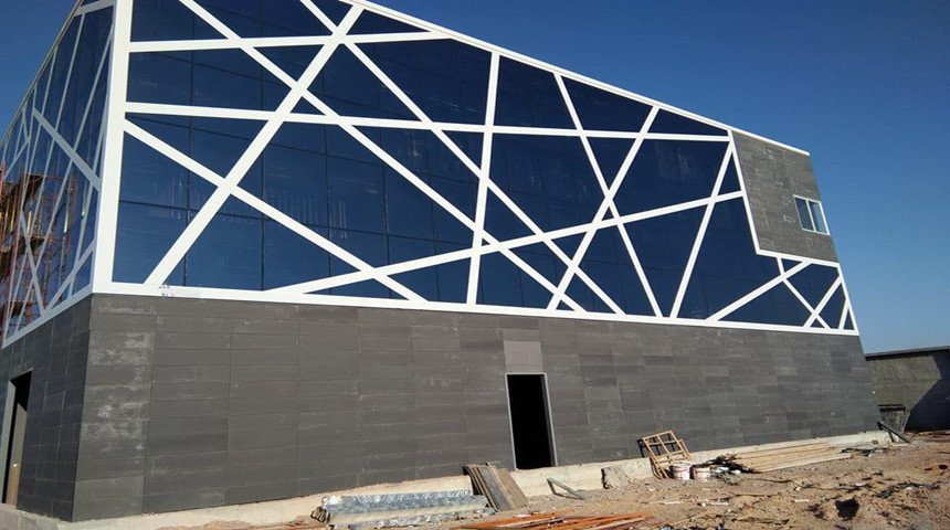 mur de rideau de verre