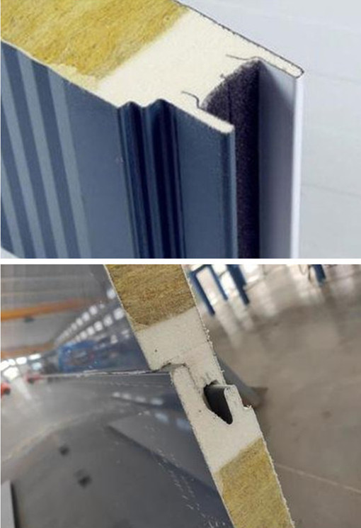 Panneau de sandwich Rockwool avec PU Edge-2