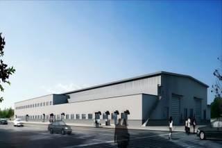 Construction de bâtiments d'usine industrielle à structure métallique